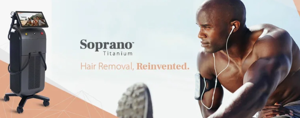 Лазерная эпиляция лица на аппарате Soprano Titanium в Санкт-Петербурге