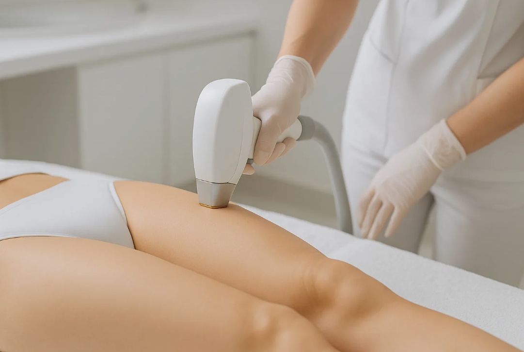 Лазерная эпиляция бедер на аппарате Сопрано Титаниум